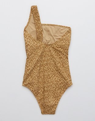 Женские аксессуары для волос Aerie Jacquard Scrunchie Asymmetrical One Piece Swimsuit — фото 4