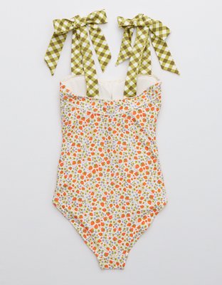 Aerie Bandeau One Piece Swimsuit