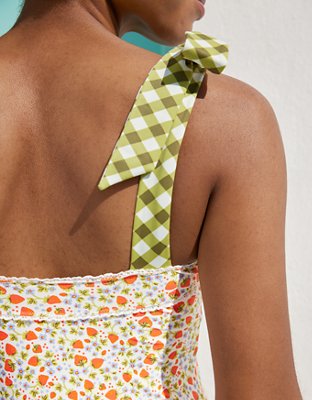 Aerie Bandeau One Piece Swimsuit