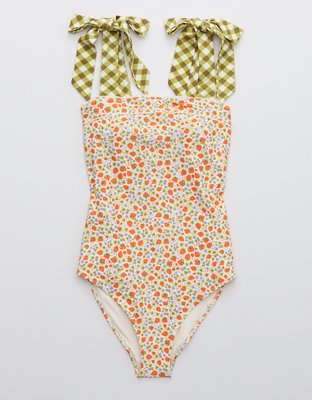 Aerie Bandeau One Piece Swimsuit