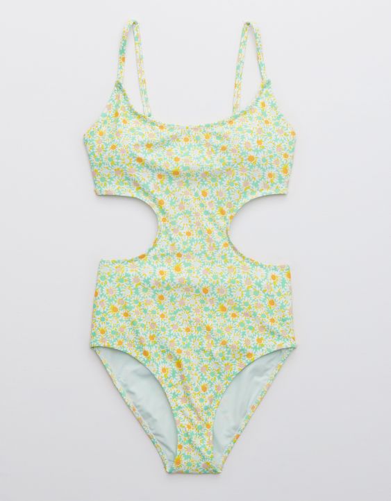 Aerie Side Scoop One Piece Swimsuit