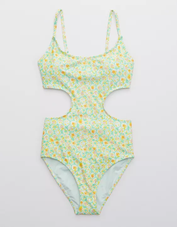 Aerie Side Scoop One Piece Swimsuit