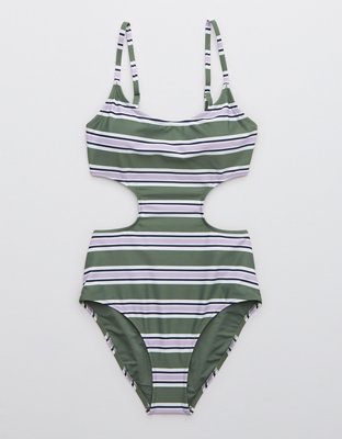 Aerie Side Scoop One Piece Swimsuit