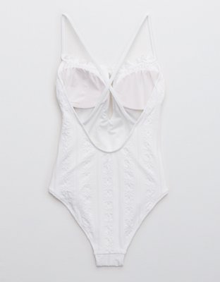 Aerie Eyelet One Piece Swimsuit