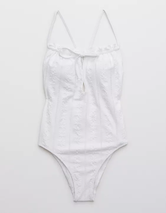 Aerie Eyelet One Piece Swimsuit