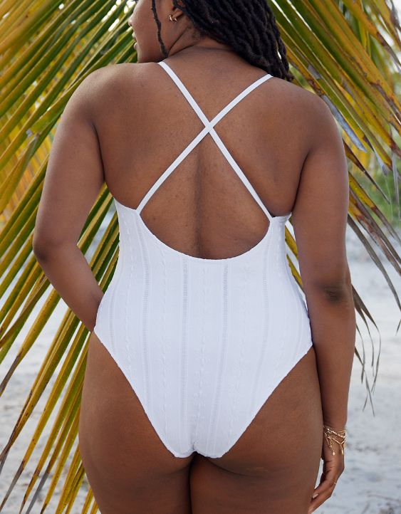 Aerie Eyelet One Piece Swimsuit