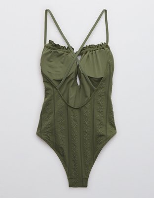 Aerie Eyelet One Piece Swimsuit