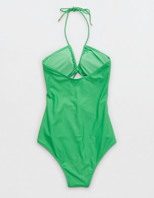 Traje de baño one piece calado Aerie