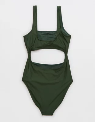 Aerie Cut Out Scoop One Piece Swimsuit