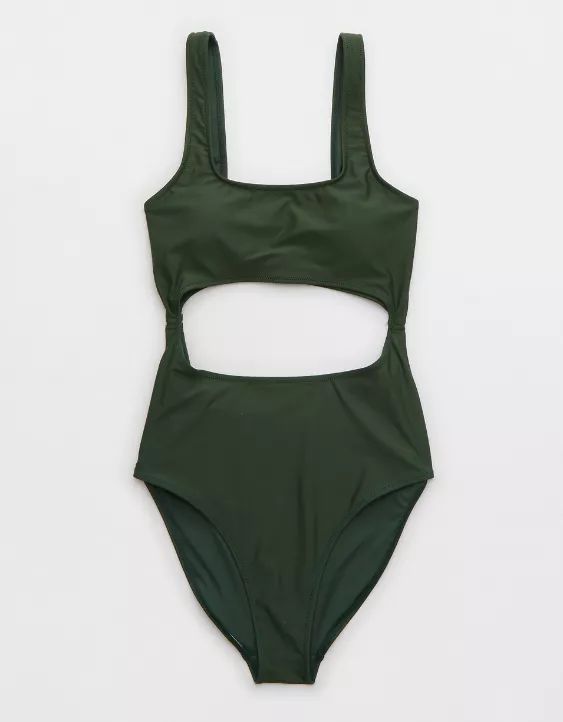 Aerie Cut Out Scoop One Piece Swimsuit
