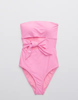 Aerie Wrap Strapless One Piece Swimsuit