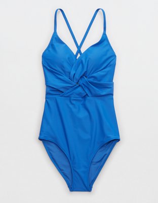 Aerie blue store one piece