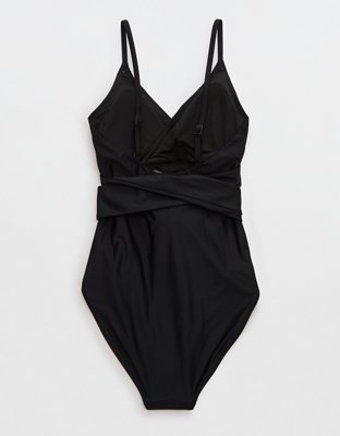 Aerie Wrap Full Coverage One Piece Swimsuit