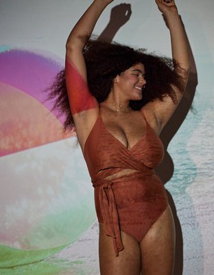 Aerie Wrap One Piece Swimsuit
