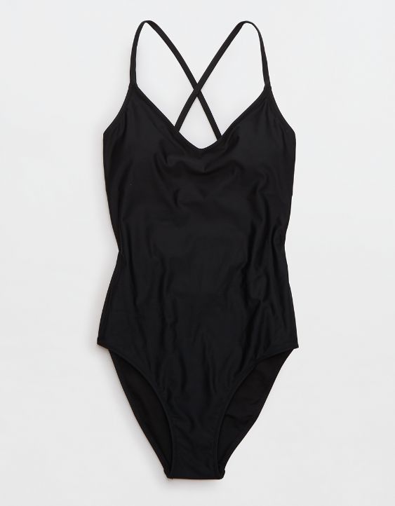 Aerie Strappy Full Coverage One Piece Swimsuit