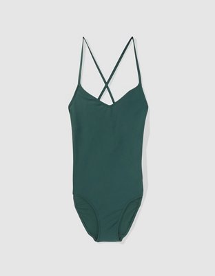 Aerie Strappy Full Coverage One Piece Swimsuit