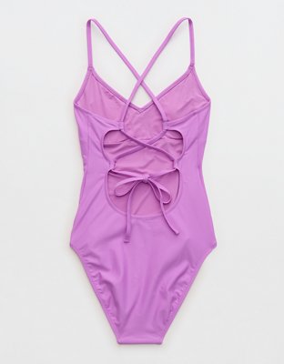 Aerie Strappy Full Coverage One Piece Swimsuit