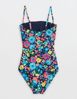 Aerie Wrap Strapless One Piece Swimsuit
