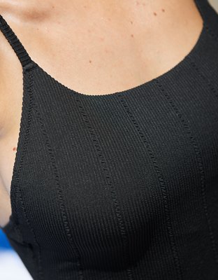 Aerie Crinkle Crossback One Piece Swimsuit