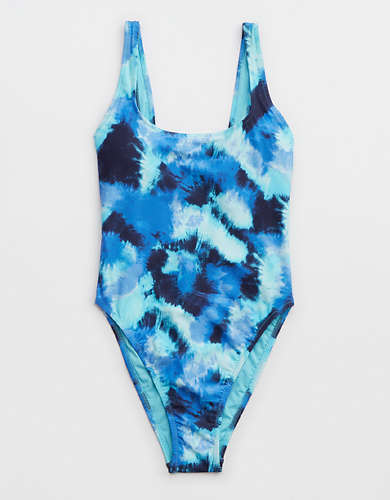 Aerie Lace Up One Piece Swimsuit