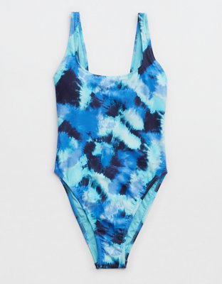 Aerie Lurex Crinkle Babewatch One Piece Swimsuit