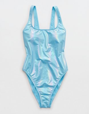 Aerie Metallic Babewatch One Piece Swimsuit