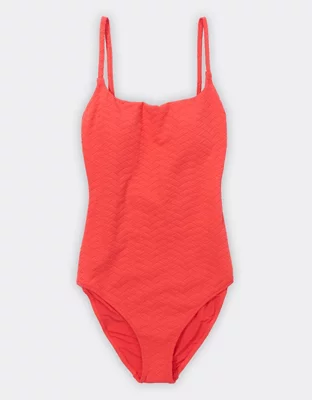 Aerie Crossback Scoop One Piece Swimsuit