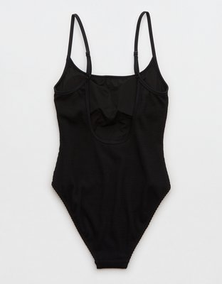 Aerie Crinkle Scoop Full Coverage One Piece Swimsuit