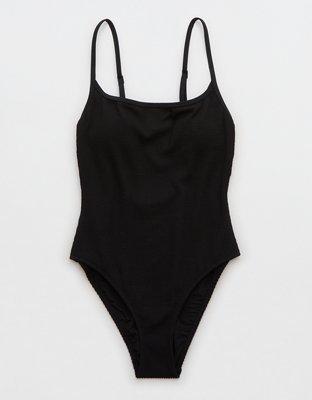 Black Padded monokini with Full Coverage