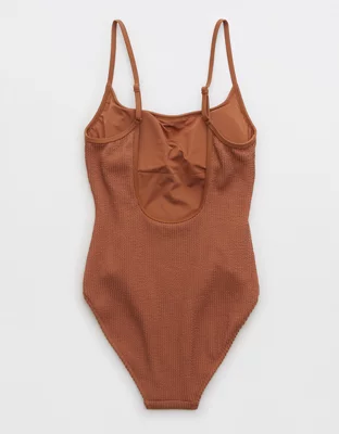 Aerie Crinkle Scoop One Piece Swimsuit