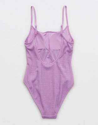 Aerie Crinkle Scoop Full Coverage One Piece Swimsuit