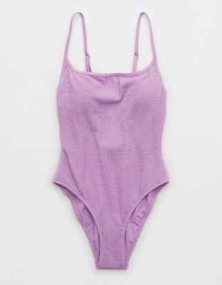Aerie Crinkle Scoop Full Coverage One Piece Swimsuit