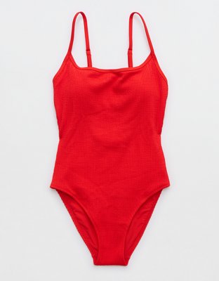 Aerie Crinkle Scoop One Piece Swimsuit