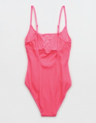 Aerie Crinkle Scoop Full Coverage One Piece Swimsuit