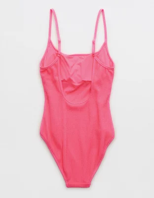 Aerie Crinkle Scoop One Piece Swimsuit