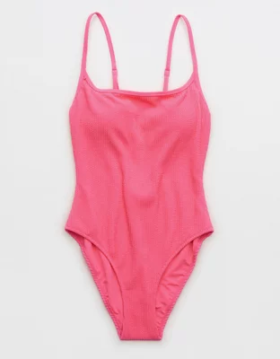 Aerie Crinkle Scoop One Piece Swimsuit