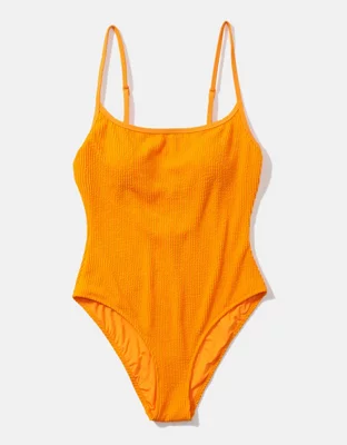 Aerie Crinkle Scoop One Piece Swimsuit