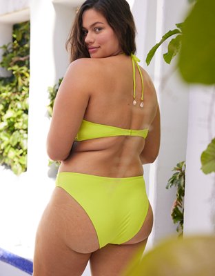 Aerie Crochet Halter One Piece Swimsuit