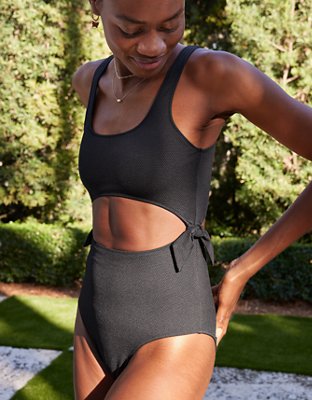 Aerie black hot sale bathing suit