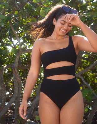 Aerie one shoulder swimsuit online