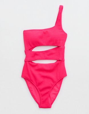 AEO Aerie Seamed Cut Out One Piece Swimsuit  Cut out one piece, One piece  swimsuit, Swimsuits