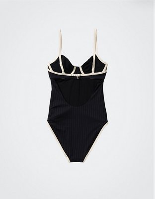Aerie Wide Rib Underwire One Piece Swimsuit