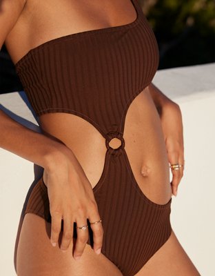 One Shoulder Cut Bathing Suit  Cut One Shoulder Swimsuit - One