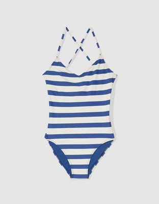 Aerie Traje de baño one piece con tiras en la espalda