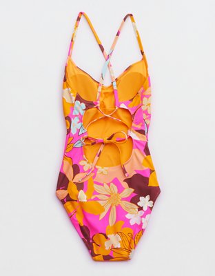 Aerie Strappy Back One Piece Swimsuit