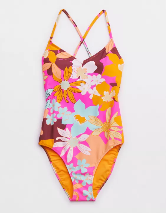Aerie Strappy Back One Piece Swimsuit