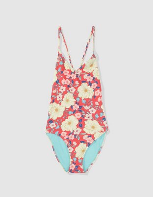 Aerie Strappy Back One Piece Swimsuit