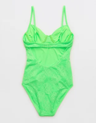 Aerie Lace Underwire One Piece Swimsuit 2548