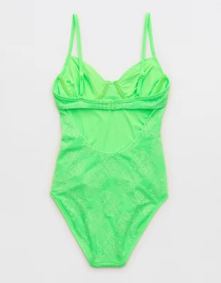 Aerie Lace Underwire One Piece Swimsuit