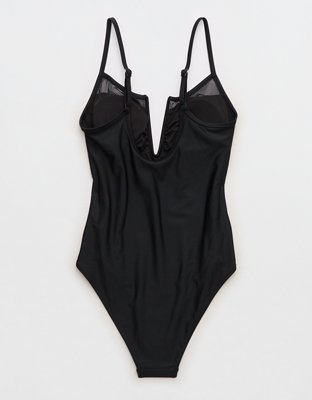 Aerie Mesh V Wire One Piece Swimsuit